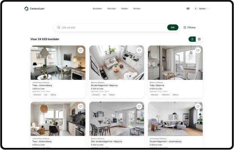 Preview av CampusLyan plattformen